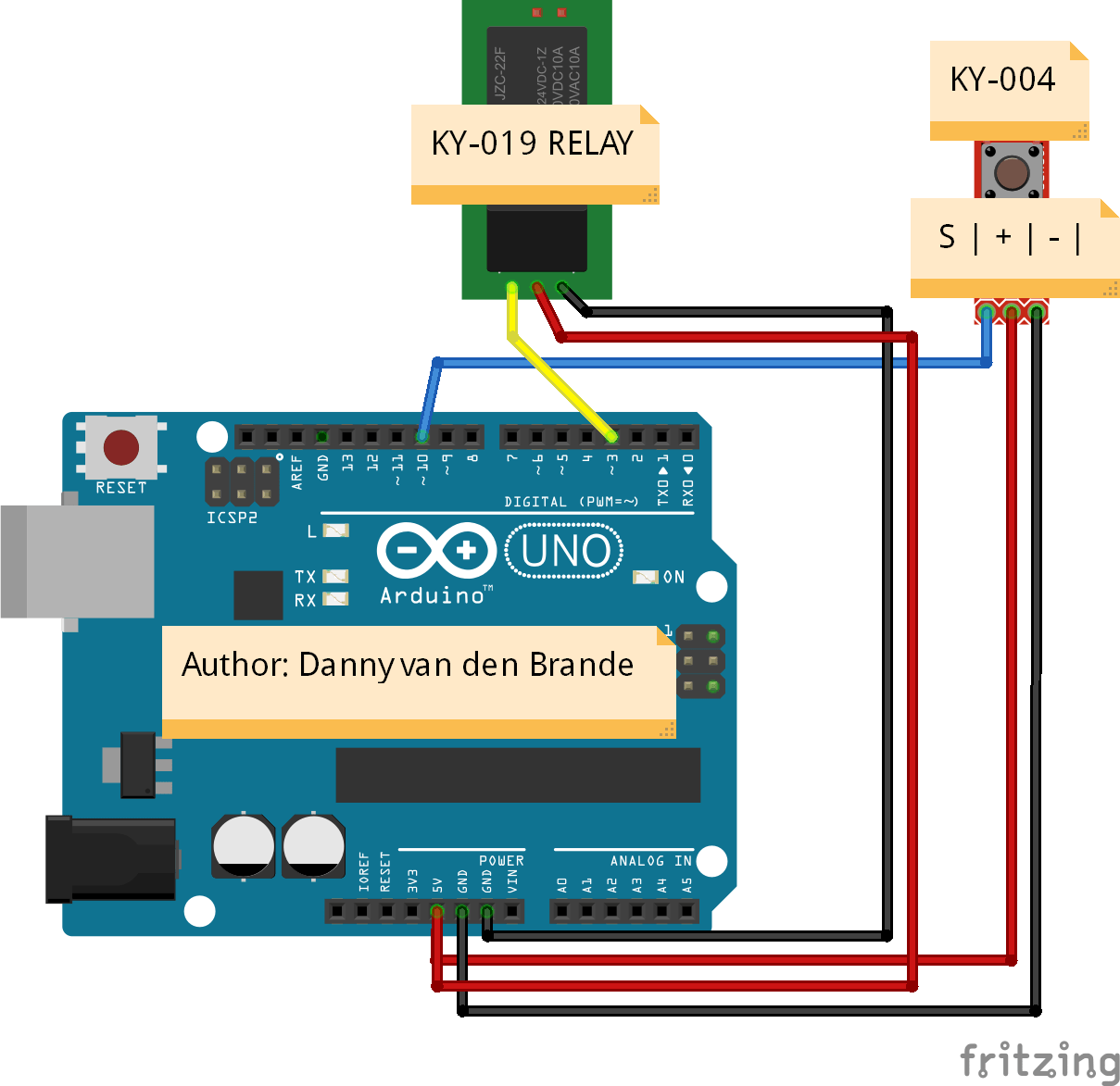 Arduino Panic Alarm, Relay With ALARM. KY019 Example Arduino